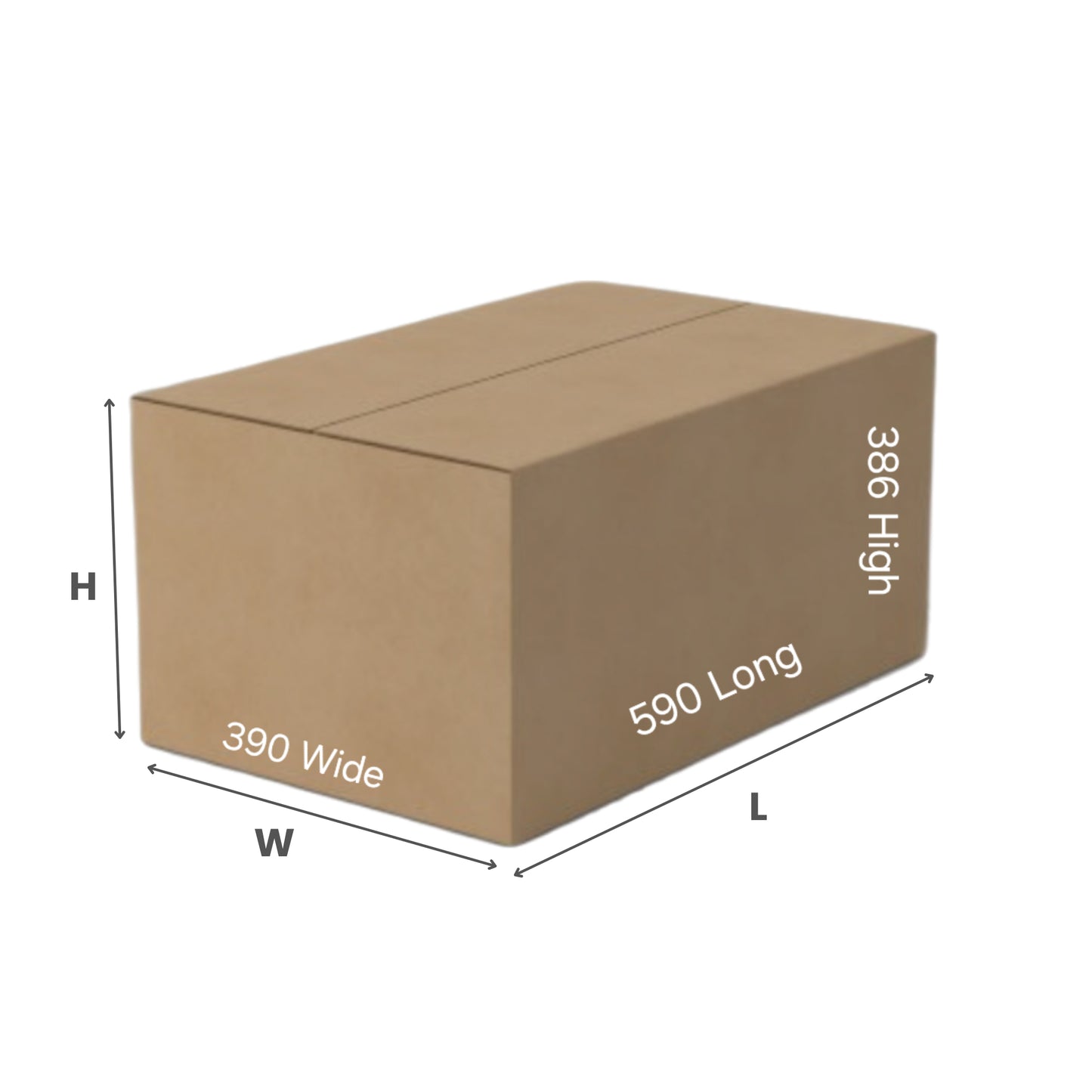 100L Shipping Box - 590x390x386mm (100L Outside Volume)