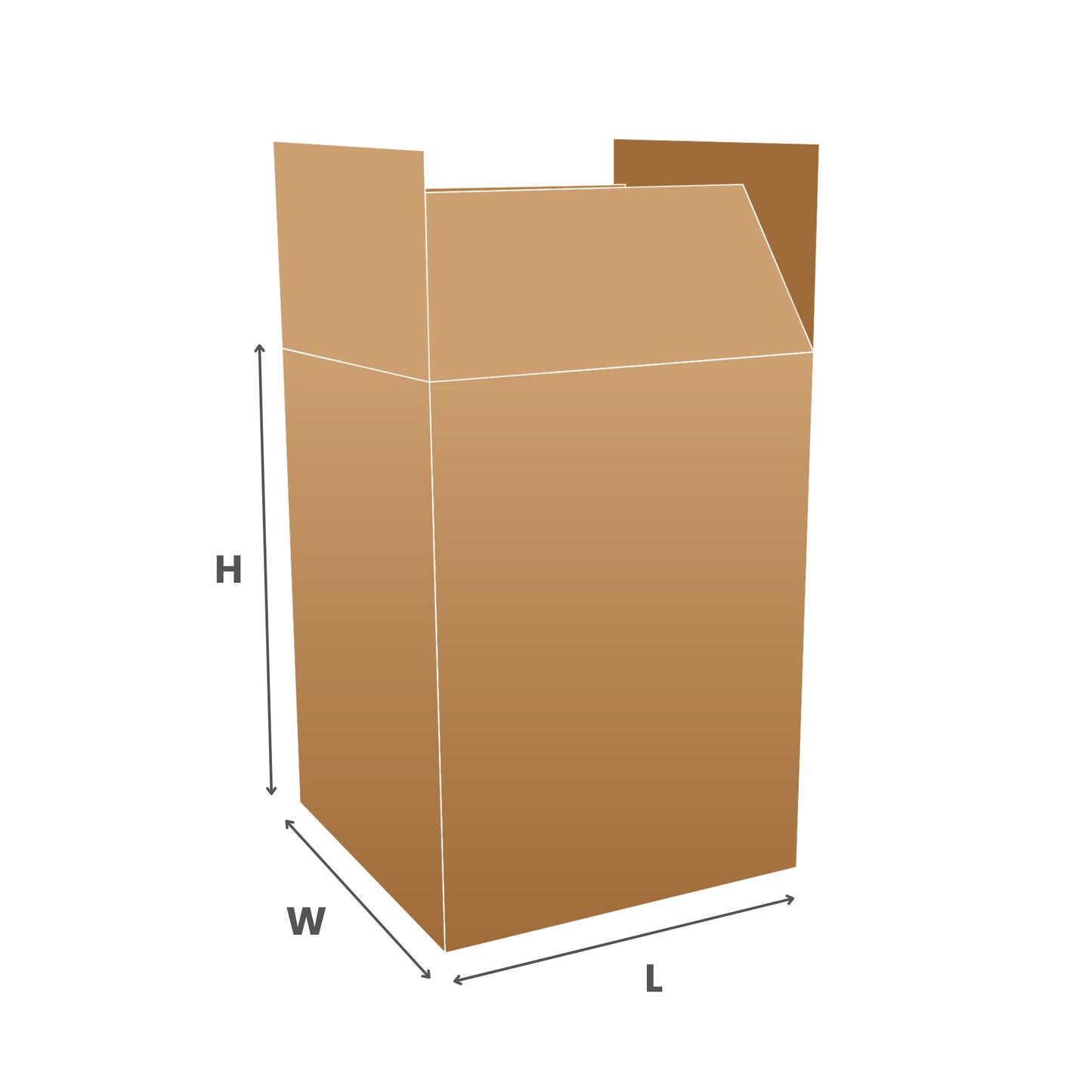 112 Litre Light Tea Chest - 445x415x610